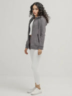 Julien Mante Women's Zipper Fleece Hoodie