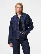Ramon Tromp Dark Blue Drop Shoulder Denim Jacket
