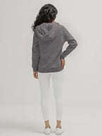 Julien Mante Women's Zipper Fleece Hoodie