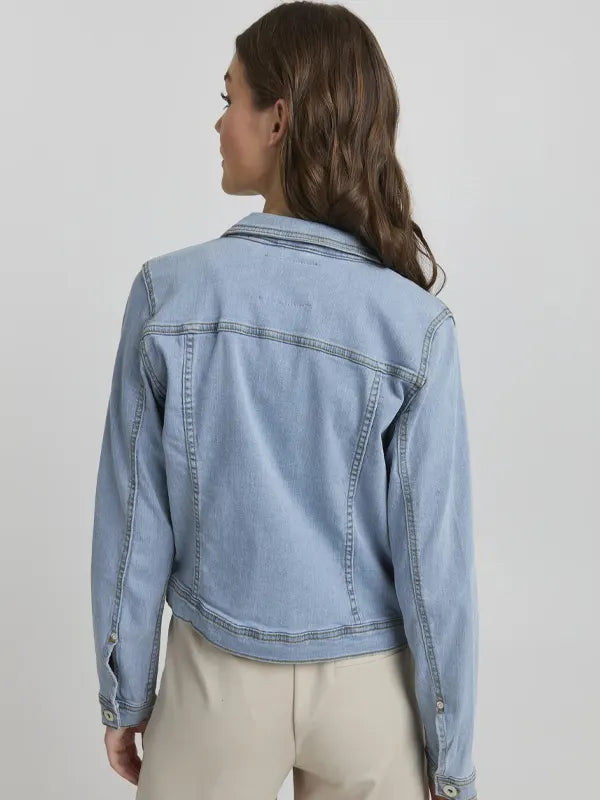 Isadore Rogahn Ice Blue Denim Jacket