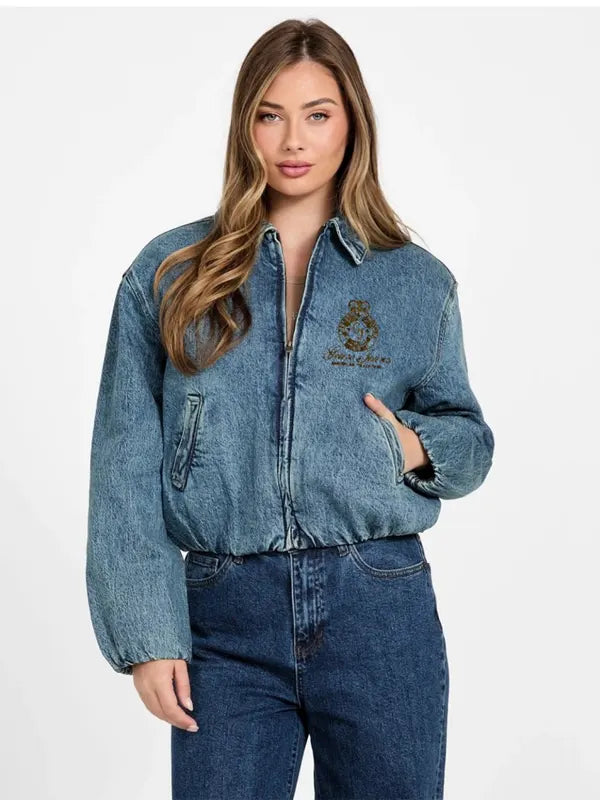 Fabiola Fahey Women's zipper lined denim jacket
