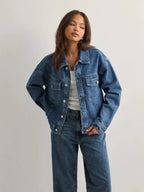 Luisa Prosacco Drop Shoulder Denim Jacket