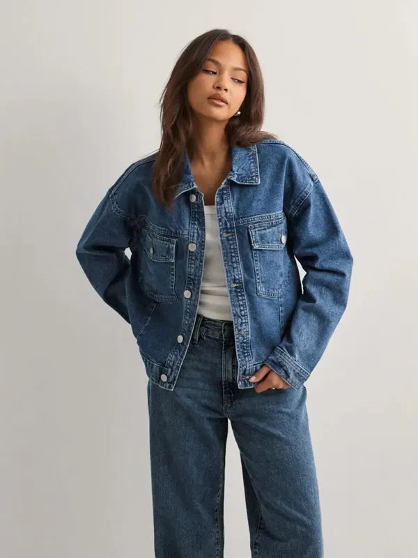 Luisa Prosacco Drop Shoulder Denim Jacket
