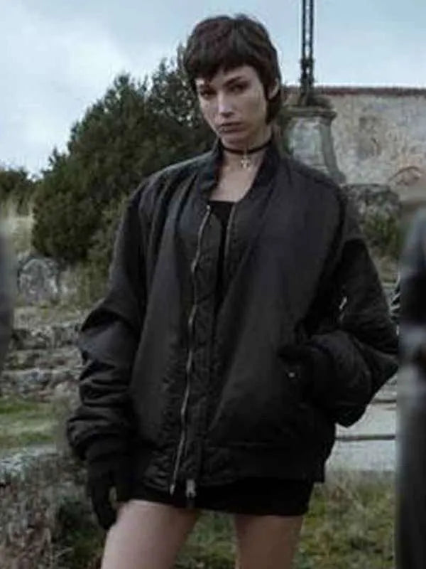 Money Heist ��rsula Corber�� Black Bomber Jacket