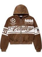 Vale-Forever-Brown-Cursive-Zip-Up-Hoodie