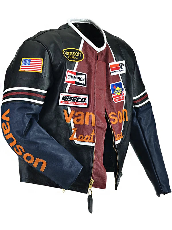 Vanson Star Leather Jacket