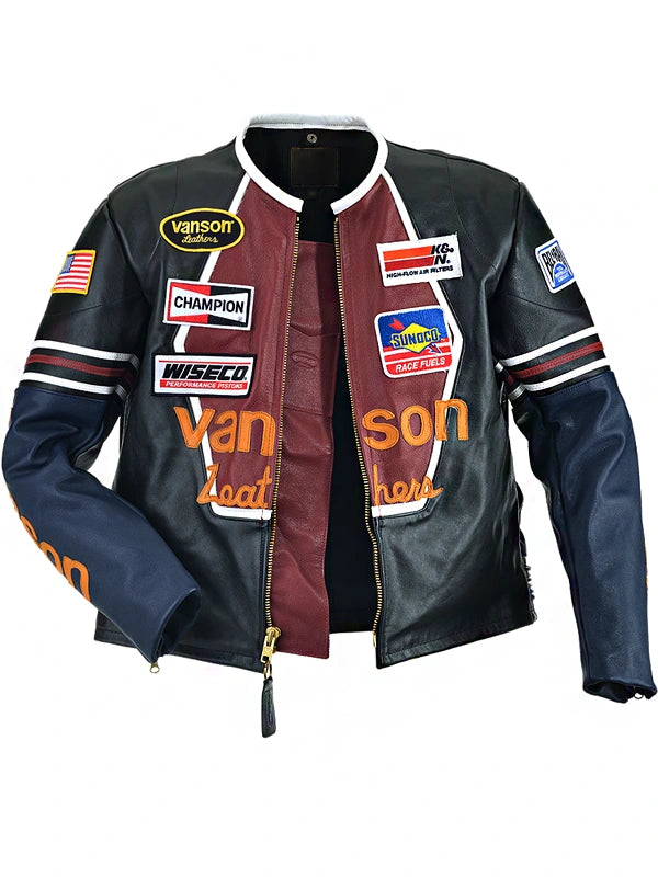 Vanson Star Leather Jacket