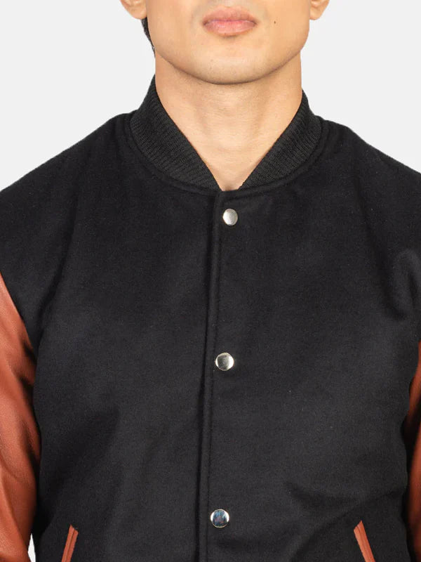Order Brown Varsity Jacket Mens