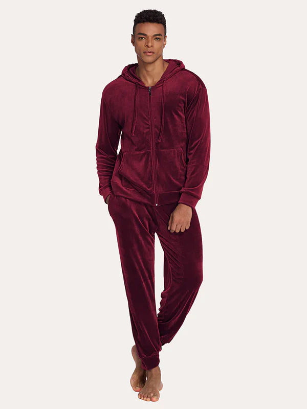 Velvet Mens Tracksuit Set For Sale