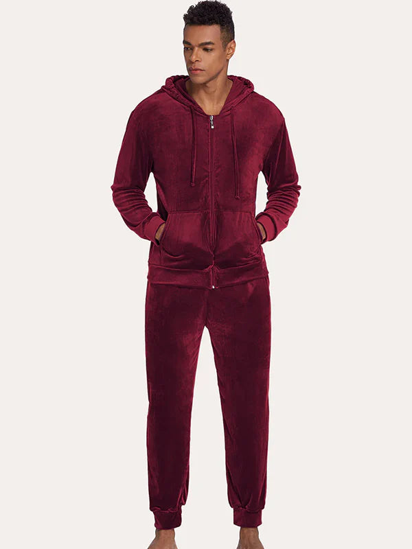 Velvet Mens Tracksuit Set Sale