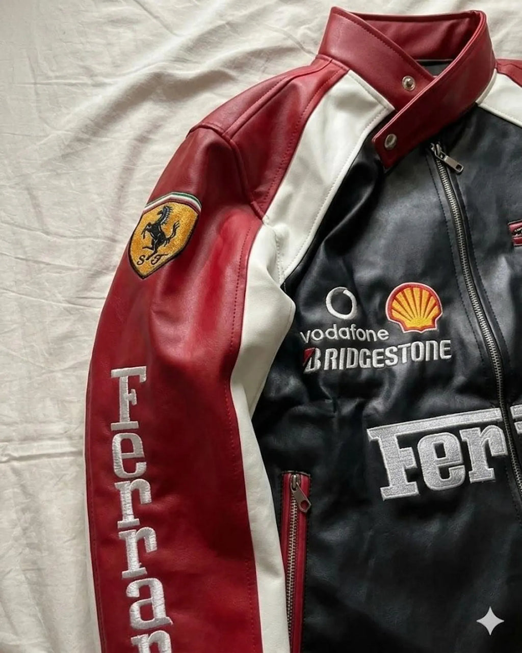 Vintage-90s-Ferrari-F1-Racing-Leather-Jacket-in-Red
