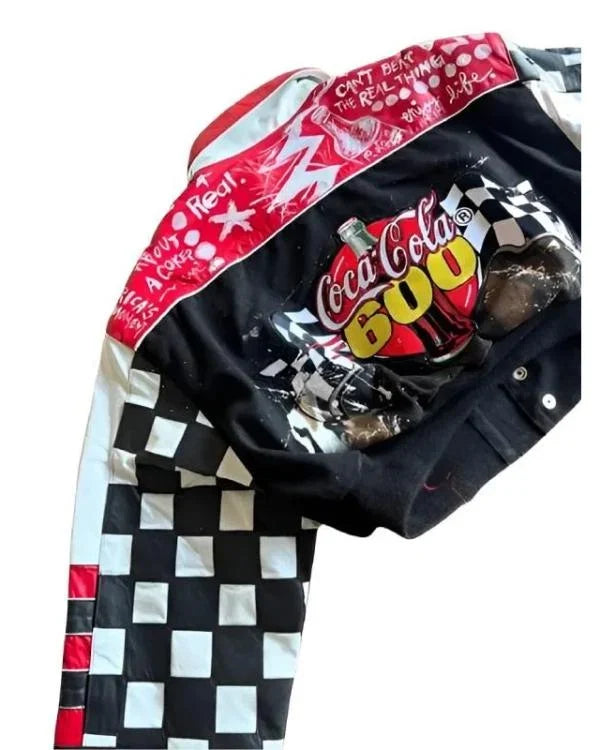 NASCAR Coca Cola 600 Black Cropped Jacket