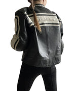Vintage-Hein-Gericke-Black-Leather-Racing-Jacket