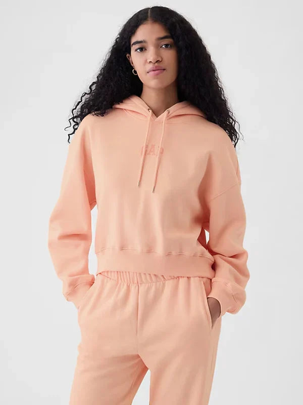 VintageSoft Crop Hoodie