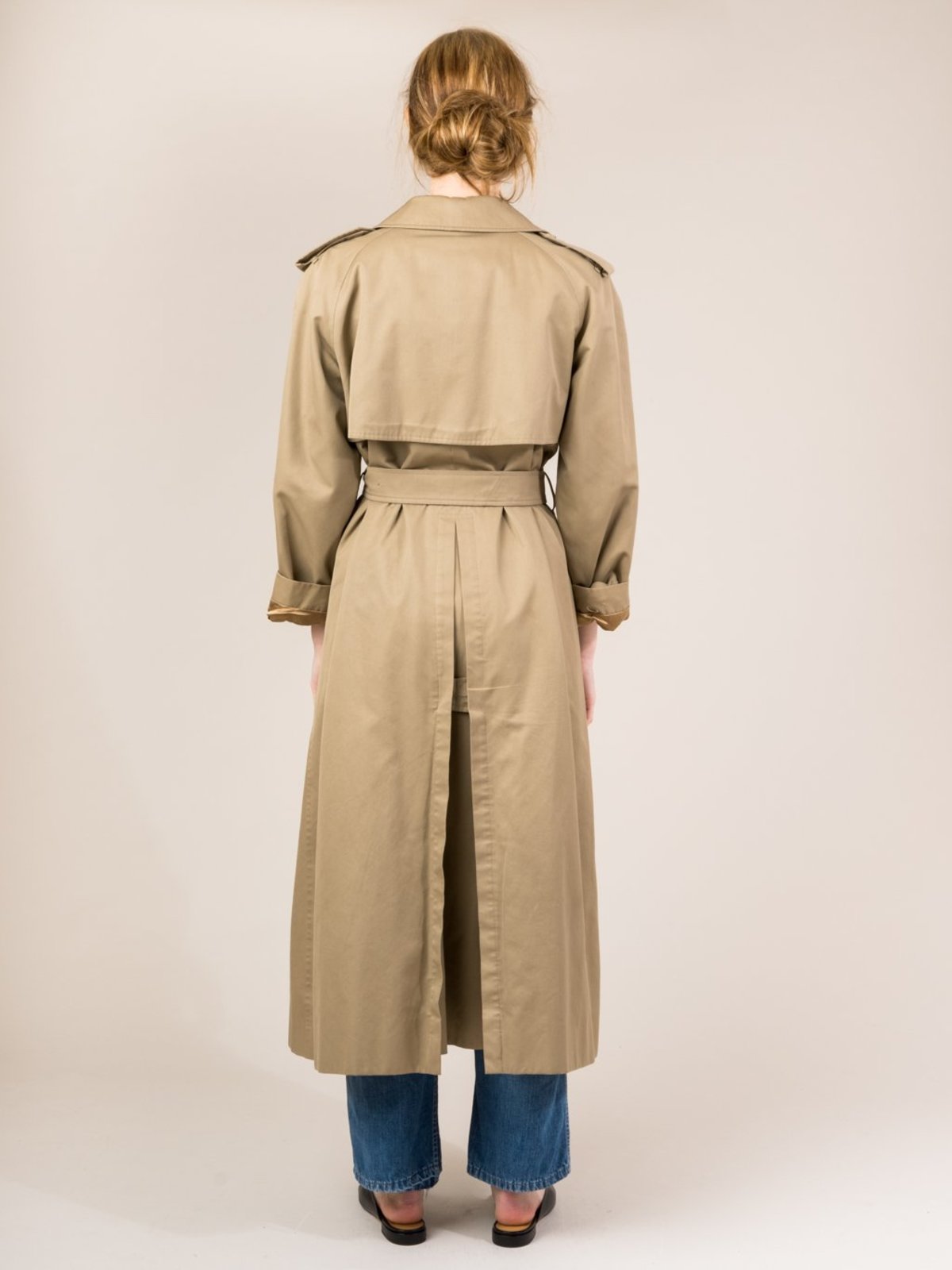 Vintage Burberry trench front view