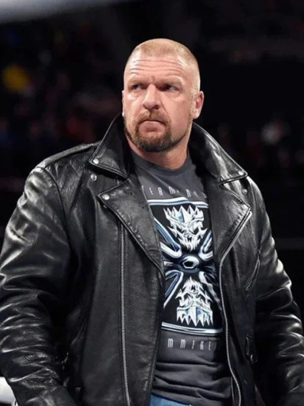 WWE-Triple-H-Raw-Leather-Jacket