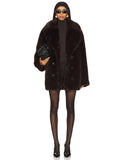 Wainscott Faux Fur Jacket In Brown Lovers And Friends