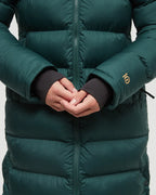 Warm green winter coat