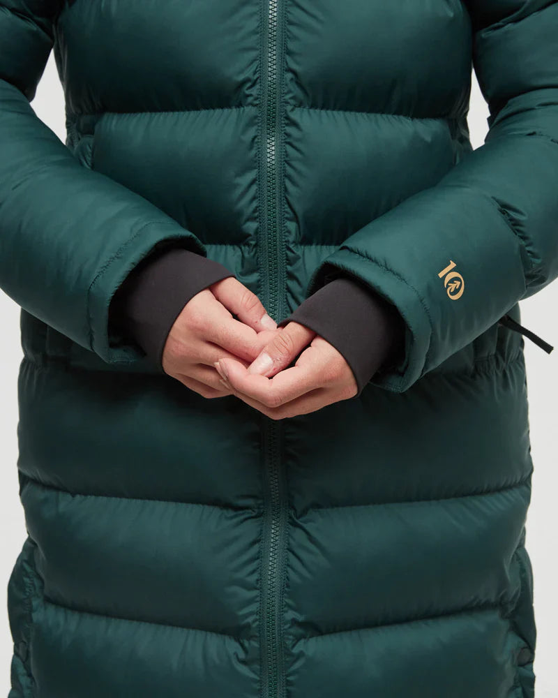 Warm green winter coat