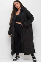 Warm women's black long