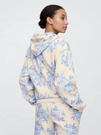 White-And-Blue-Floral-Gap-Hoodie-back