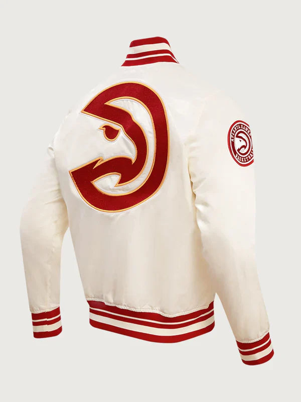 White-Atlanta-Hawks-Jacket-Back-View