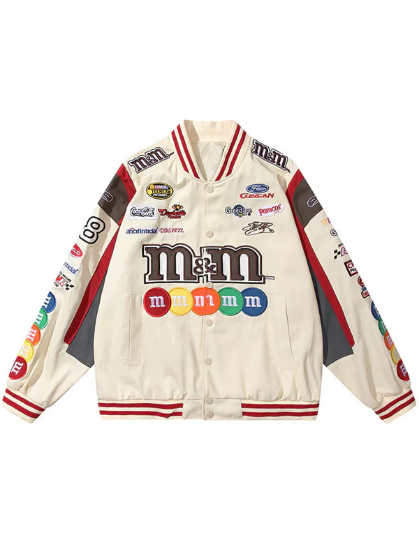 White-M&M-Nascar-Jacket