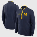 Wolverines-Navy-Fleece-Half-Zip-Coach-Sweatshirt-2025
