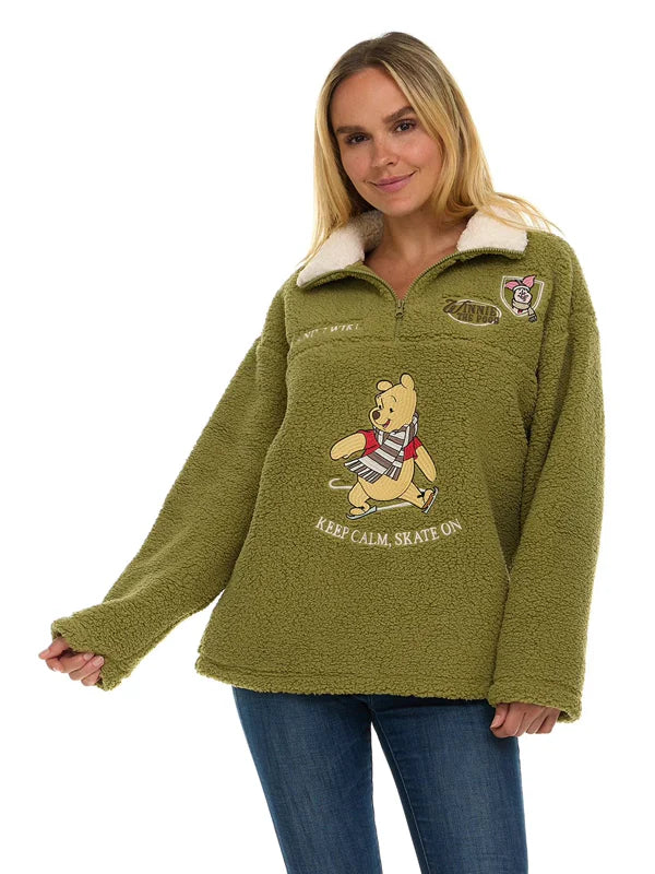 Women-Character-Winter-Sherpa-Quarter-Zip-Pullover-Jacket