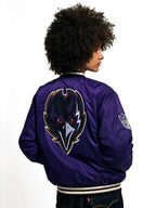 Women-Purple-Ravens-Bomber-Jacket-Back-View