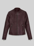 Women Alexandra Daddario San Andreas Leather Jacket
