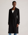 Quince stretch crepe trench coat