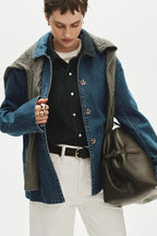 Womens Padded Denim Barn Jacket Wild Fable