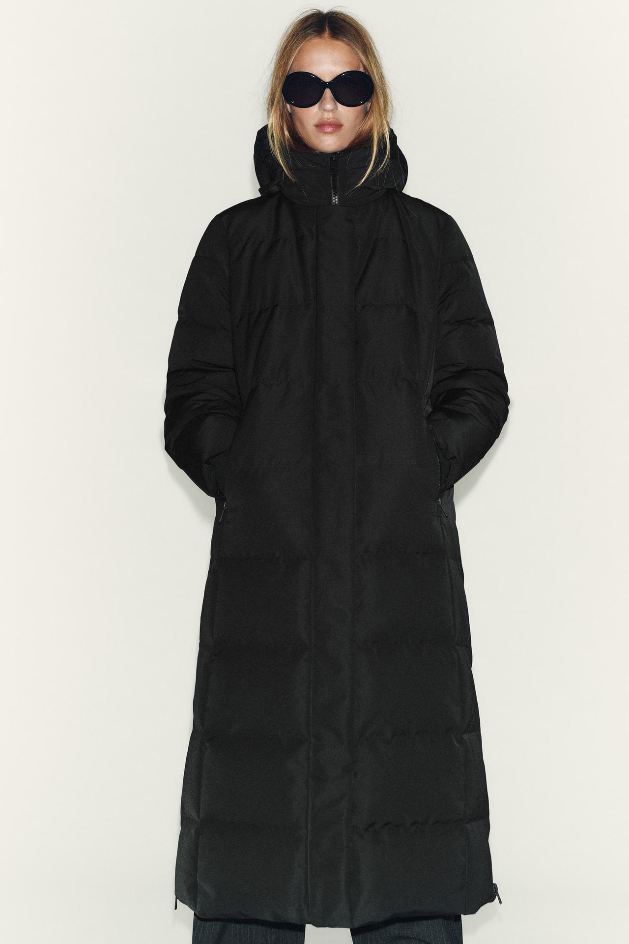 Women's Zara black puffer jacket