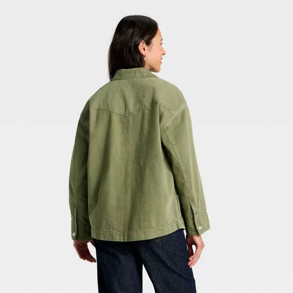 Womens Padded Denim Barn Jacket Wild Fable