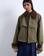 Womens Padded Denim Barn jacket
