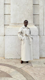 Women's winter wool long coat