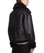 Womens B3 RAF Belted Flight Shearling Jacket For Women