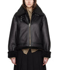 Womens B3 RAF Belted Flight Shearling Jacket