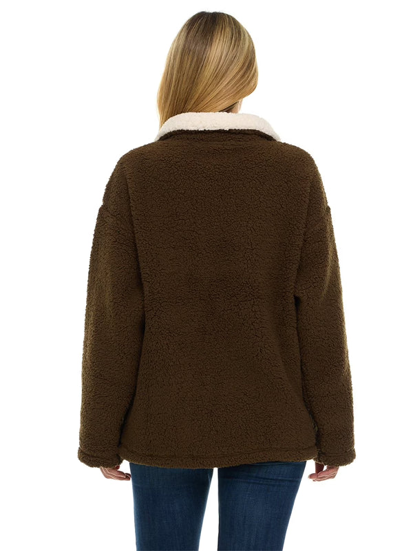 Womens-Character-Winter-Sherpa-Quarter-Zip-Pullover-Back