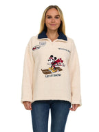 Womens-Character-Winter-Sherpa-Quarter-Zip-Pullover-Mickey-Mouse-Jacket