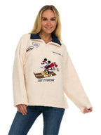Womens-Character-Winter-Sherpa-Quarter-Zip-Pullover-Mickey-Mouse