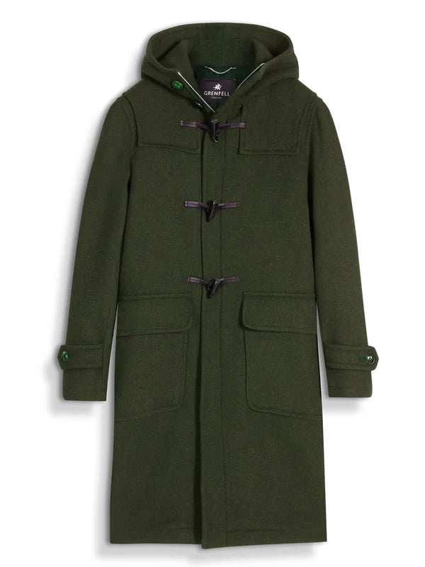 Womens-Duffle-Green-Coat
