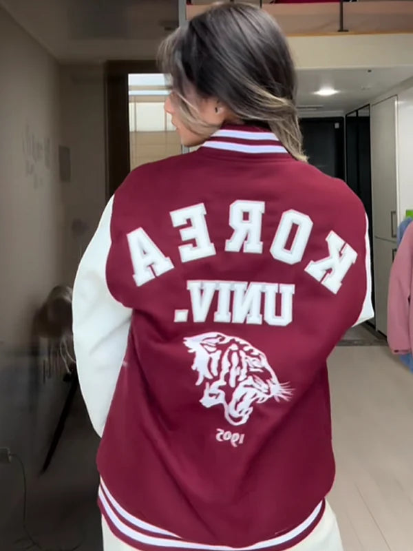 Womens-Korea-University-Varsity-Jacket-Back