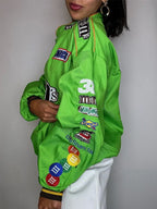 Womens-Nascar-M&M-Jacket-Green