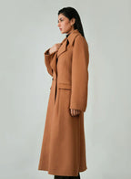 Wool coat back view