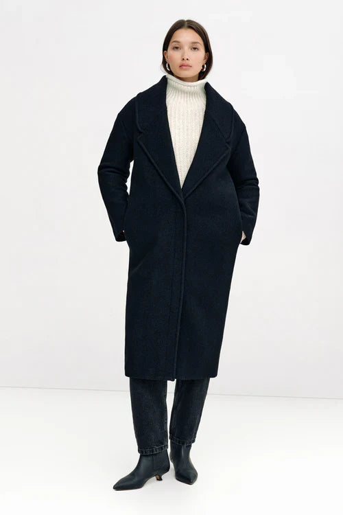 Wool coat side view