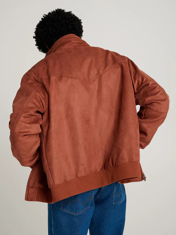 Wrangler-X-Steve-Harrington-Brown-Jacket-Back-View