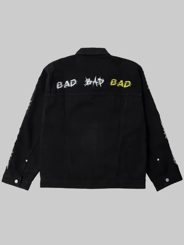 Xxxtentacion-Bad-Patch-Denim-Black-Jacket