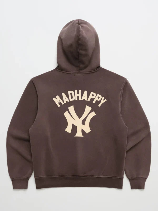 Yankees-Madhappy-Hoodie-Brown